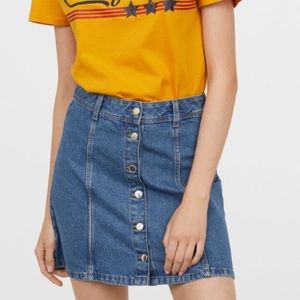 H&M Chic Denim Skirt